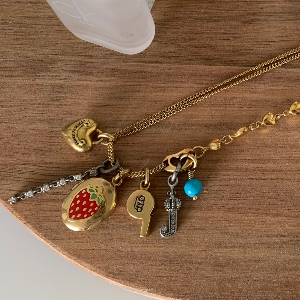 Juicy Couture Necklace - RARE Gold Locket Charm